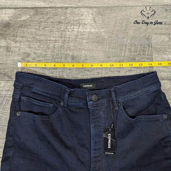 Express Skinny High Rise Jeans Size 12/S - Picture 3 of 6
